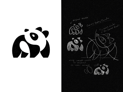 Panda - Negative Space Logo Design animal logo brand design brand designer brand identity brand mark brandmark design graphic design icon identity designer logo design logo designer modern logo panda panda icon panda logo symbol timeless logo