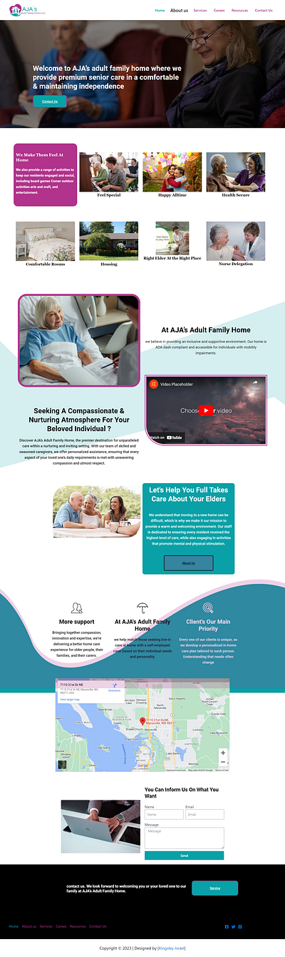 Elder care website