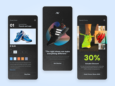 Nexa Shoe App app app design application clean design e commerce interface ios marketplace mobile mobile design nike online store shoe shoe app shoe store sneaker ui ui design ux