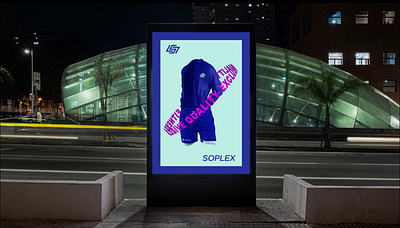 SOPLEX Digital Billboard 3d abstract logo animation brand identity branding graphic design letterlogo lettermark logo design motion graphics