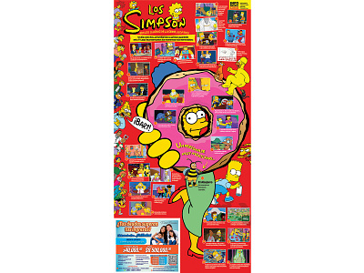 Los Simpson, póster de aniversario para el diario Pásala diario pásala graphic design infografía poster