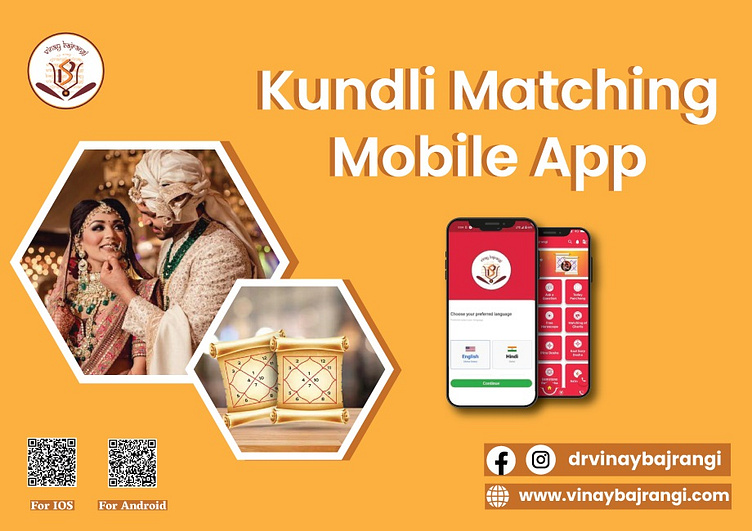 Kundli Matching Mobile App by Abroad Astrology on Dribbble