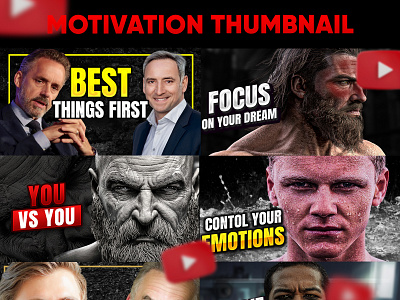 Motivation YouTube Video Thumbnail Designs banner cover art design influencer thumbail mentor thumbnail motivation motivation thumbnail thumbnail thumbnail design thumbnails youtube youtube thumbnail youtube thumbnails