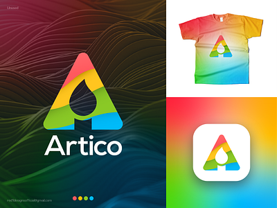 A Logo - Art Logo - Paint Brush Logo - Artico Logo Design branding design graphic design icon illustration logo typography vector