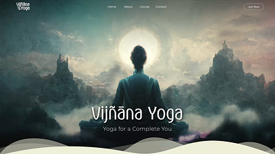 Yoga Website Homepage animation branding design figma graphic design parallax react typography ui ux web design website