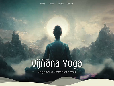 Yoga Website Homepage animation branding design figma graphic design parallax react typography ui ux web design website