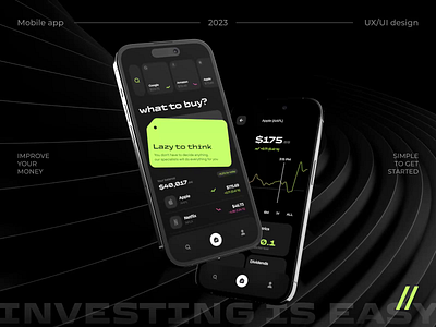 Investment Mobile IOS App android animation app app dsign app interaction dashboard design finance fintech invest investment ios mobile mobile app motion online stock ui ux