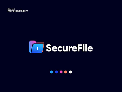 Secure File Modern Logo Design Concept branding business logo file logo flyer design free logo design templates graphic design icon design lock logo logo logo design logo design ai logo design free logo design free download md ratan ali new logo professional logo design tech logo