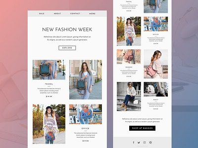 Handbags - Women Fashion Email Design design email email design email marketing email ui figma graphic design ui