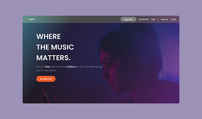 Music Platform Website figma music musicapp radio ui design uiux webapplication
