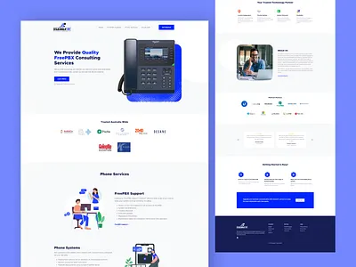 Clearlyit Network Consulting website consulting design it landing page minimal network ui ux web websitge