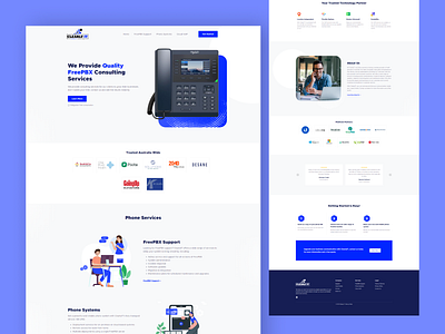 Clearlyit Network Consulting website consulting design it landing page minimal network ui ux web websitge