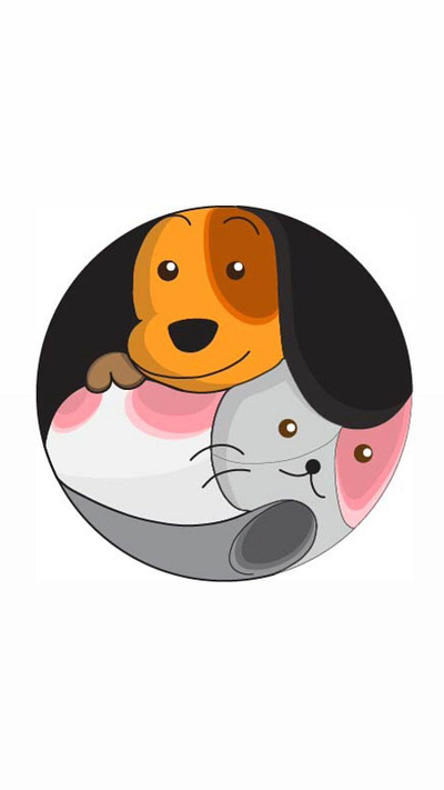 Cat and Dog branding design graphic design illustration logo vector