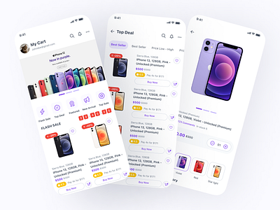Ecommerce Homepage app bnpl ecommerce home listing mobile product detail product list shop shopping ui ux
