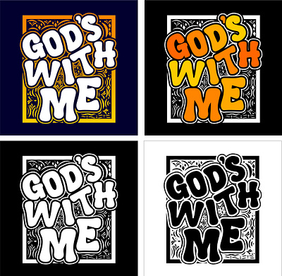 God is with me banner christmas design fathers day graphic design logo tshirt design typography