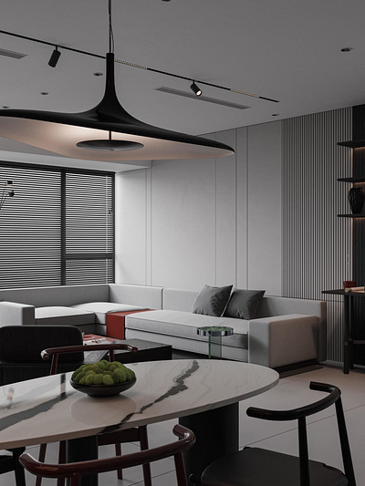 3D interior visualization of modern dark apartment 3danimation 3drenders 3dsmax 3dvisualisation architecture archviz cgi interior interiordecoration interiordesign interiordesignlovers interiordetails residentialdesign