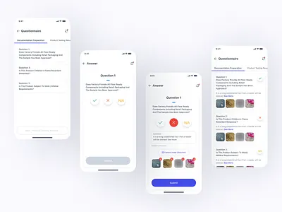Questionnaire app check inspection inspector interview mobile qc questionnaire survey ui ux