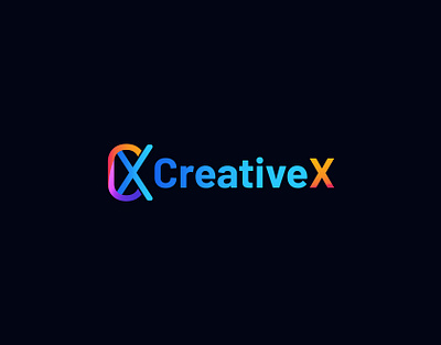 CreativeX logo design (unused) brad brand identity creativex design graphic design logo minimal modern unique