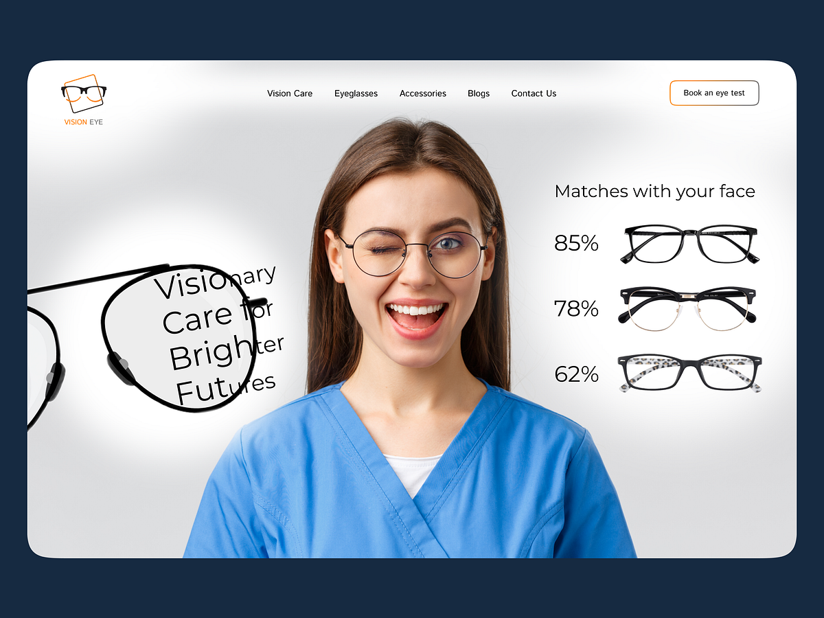 Eye Care Website by Novus Logics on Dribbble