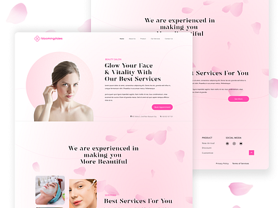 Bloomingdales Web Concept aesthetic beauty cosmetics web design web design concept website