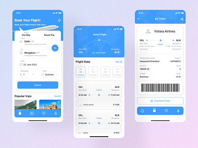 Flight Booking app app ui booking ui flight booking app flight ticket mobile design mobile ui ticket booking app ui design ui inspiration visual design