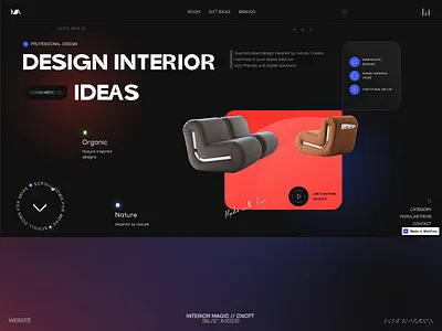 Interior Magic // Website blacklead blacklead studio design e commerce furniture interior online product shop sofa unique web webflow website work