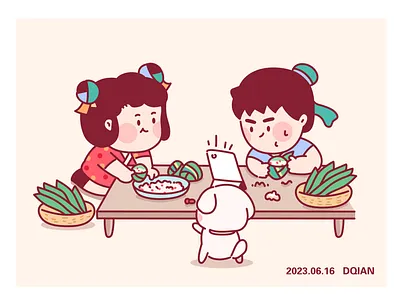 Dragon Boat Festival Illustration cute art illustration