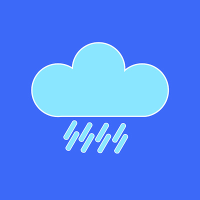 Cute Weather : Rainny app branding cut cute design element graphic design illustration logo rain rainny ui weather