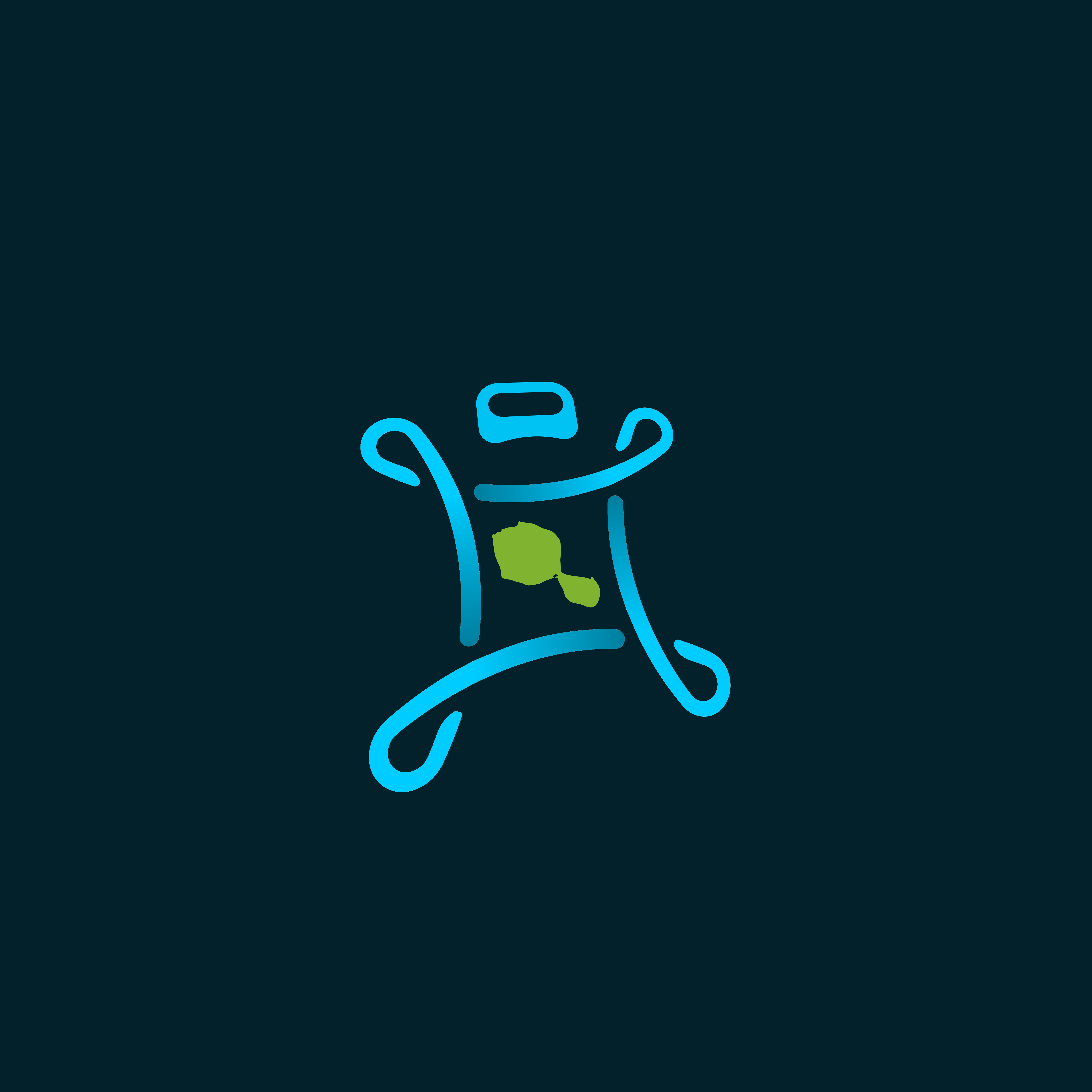 Tahiti Drone Experience logo ar augmented reality blade circular drone experience hawaii headset helix human island man movement oceanian polinesian polynesia rotation tahiti virtual reality vr