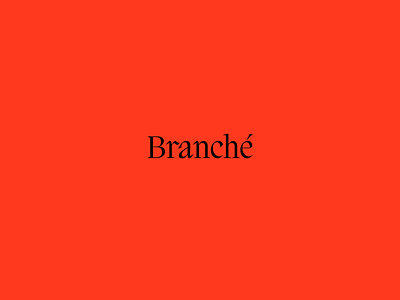 Branché logo branding design graphic design illustration logo typography vector