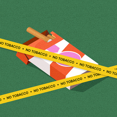No Tobacco design graphic design illustration