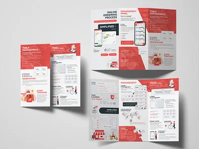 Food Delivery Brochure branding brochure delivery design food food brochure food delivery graphic design illustration online table table management