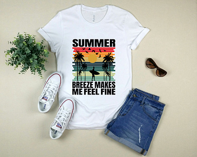 Summer T-shirt Design beach t shirt summer t shirt summer t shirt design surf t shirt surfing t shirt