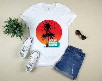 Summer T-shirt Design beach t shirt design summer t shirt summer t shirt design surf t shirt design surfing t shirt