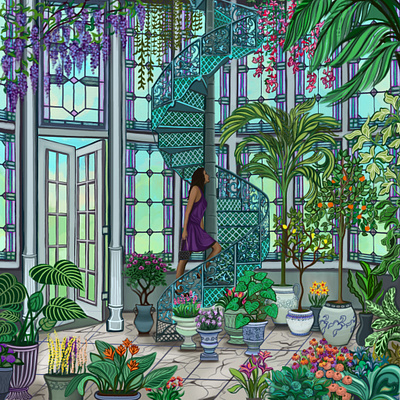 Greenhouse illustration vector