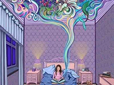 Fairy Tale book illustration vector