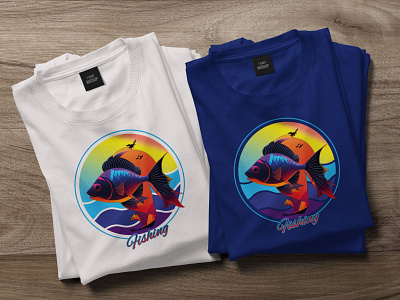 Fishing T-shirt Design | Tee Design branding clothing fashion fishing graphic graphic design graphic t shirt half sleeve illustration mens fashion modern product design shirt design t shirt design text base tshirt tshirts typography vector t shirt vector tee