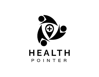 HealthPointer - Health Logo Design (Unused ) brand identity branding graphic design health helath logo illustration logo logo design logo type logofolio pointer