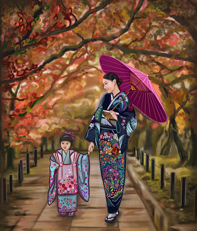 Park Walk design graphic design illustration vector