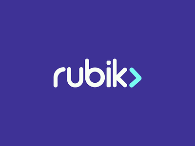Rubik Logo Animation 3d designer art blue clean company design graphic design illustration job logo logo animation motion rubik ui words work