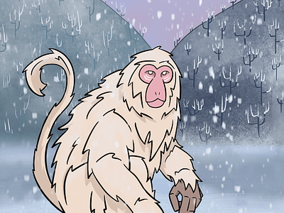 Japanese Macaque art cartoon comic digitalart digitaldrawing digitalillustration drawing illustration japanesemacaque japanesemacaquedrawing japanmesemacaqueillustration macaque macaquedrawing macaqueillustration monkey monkeydrawing monkeyillustration procreate scene