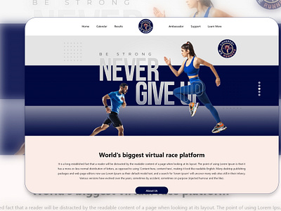 Virtual Running Events Platform animation branding design graphic design illustration logo motion graphics ui ux vector virtual running platform