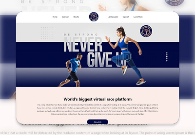Virtual Running Events Platform animation branding design graphic design illustration logo motion graphics ui ux vector virtual running platform