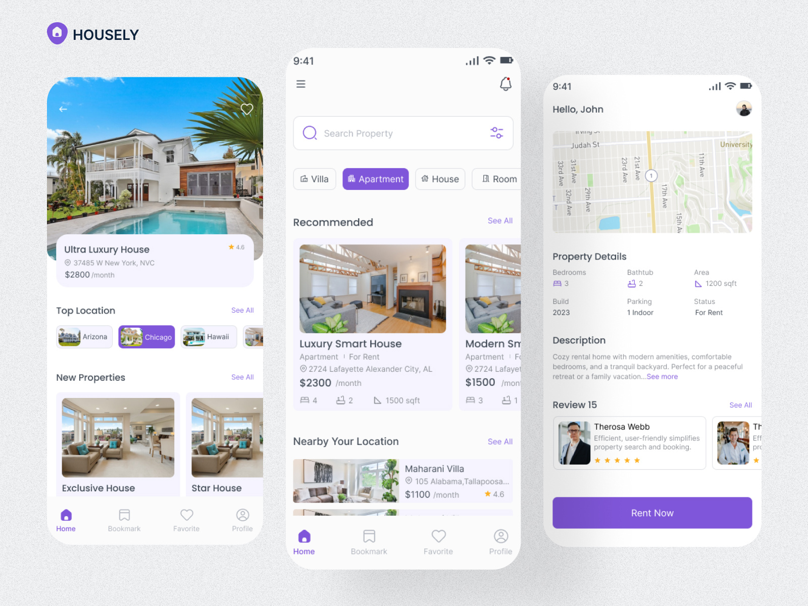 Property Rental App Redesign by Sharif Hossain on Dribbble