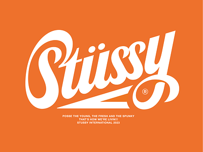 Stüssy calligraphy cursivelogo handlettering handmade lettering logo scipt streetwear stussy t shirt typedesign