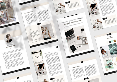 Digital book design black and white branding design ebook editorial graphic design minimalism