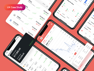 Hero Investment - Stock Investor App alert android app branding design graphs investment ios app portfolio stock stock alerts stock market stock portfolio ui ui design uiux ux