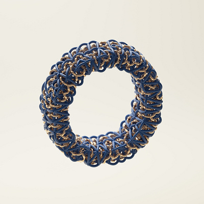 O-Letter procedurally woven Houdini & Redshift 3d after effects alphabet cloth design fabric houdiin illustration metal motion graphics redhsift render