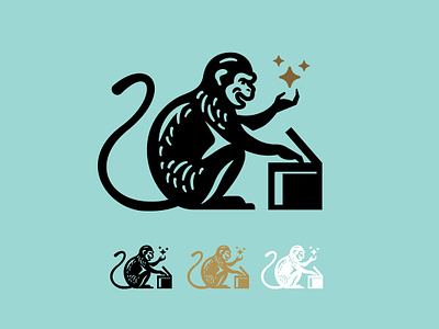Monkey Treasure design doodle drawing graphic design illustration logo monkey treasure vector