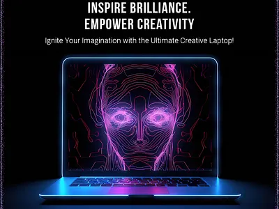 Creator Laptop Banner Concept banner branding design graphic design typography ui ux